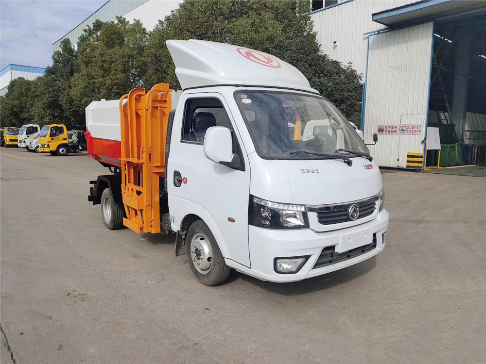 國六3-4方 藍牌東風途逸掛桶垃圾車 國六3-4方 藍牌東風途逸掛桶垃圾車