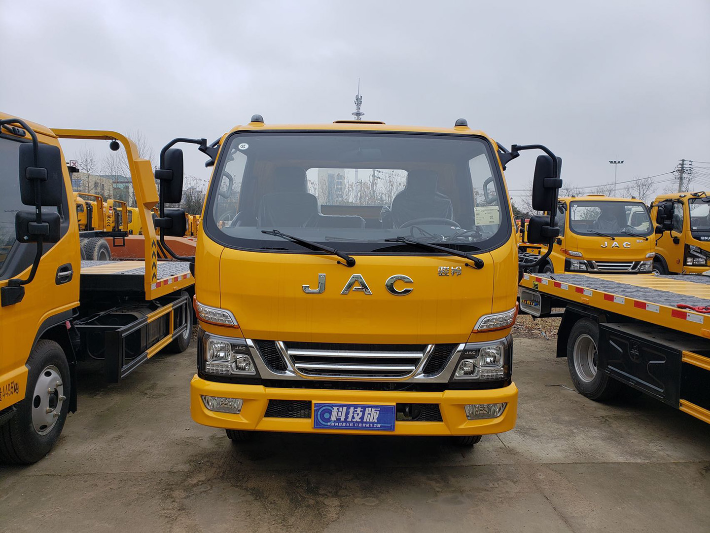 國六江淮藍牌一拖二清障車 國六江淮藍牌一拖二清障車