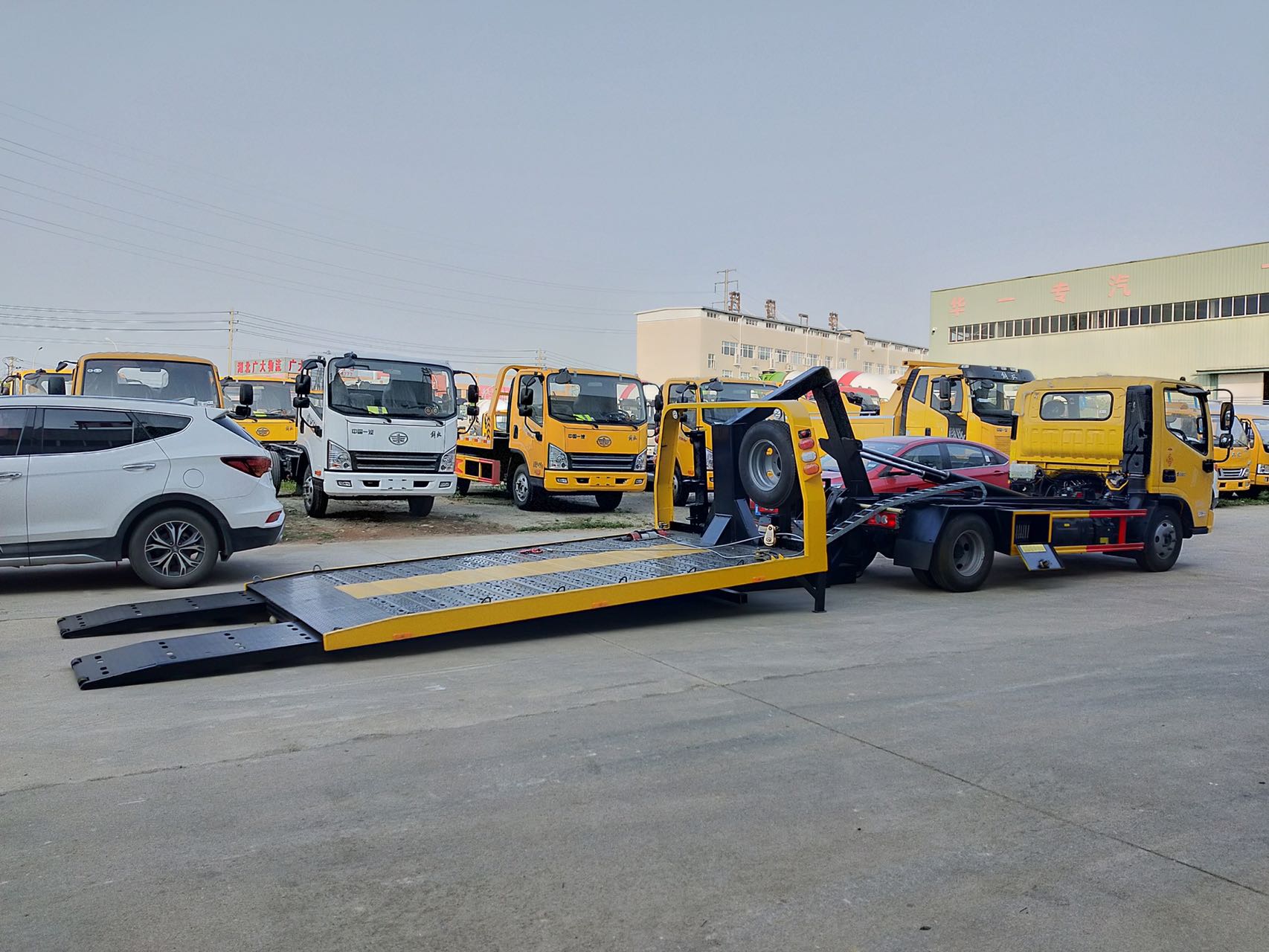 國六江淮藍牌一拖二清障車 國六江淮藍牌一拖二清障車